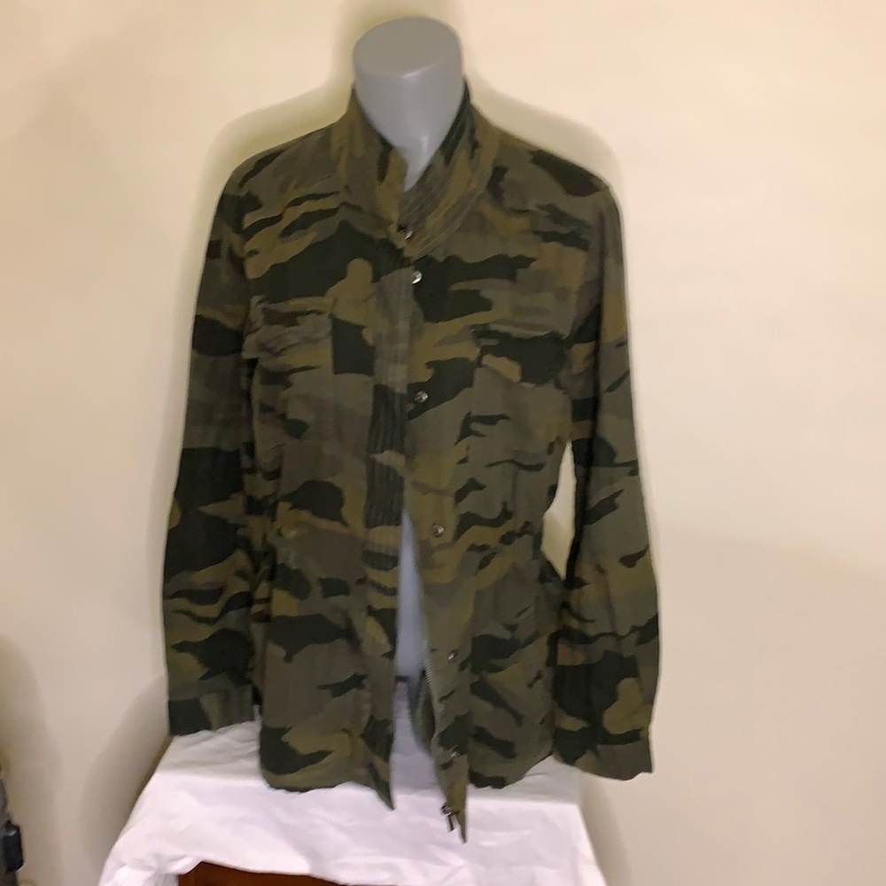 Splendid Double Cloth Camo Jacket In Size Medium